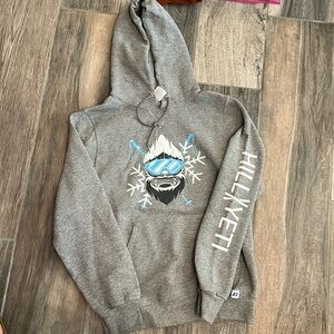 Gray hooded sweatshirt size small brand Russell